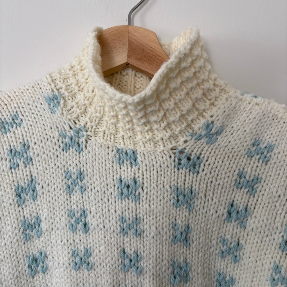 Vintage Handknit Chunky Knit Sweater - Picture 3 of 5
